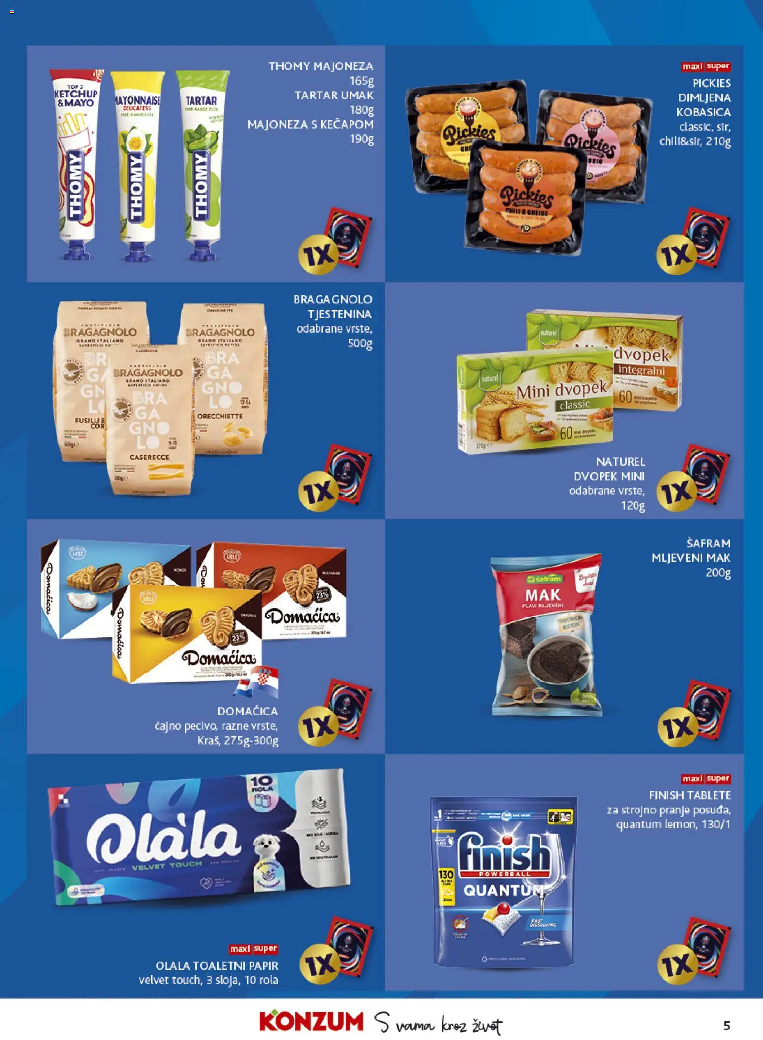 Konzum HR akciós ujság - amely érvényes a következő dátumtól: 13.05.2026 | Oldal: 5 | Termékek: Chili, Ketchup, Mák