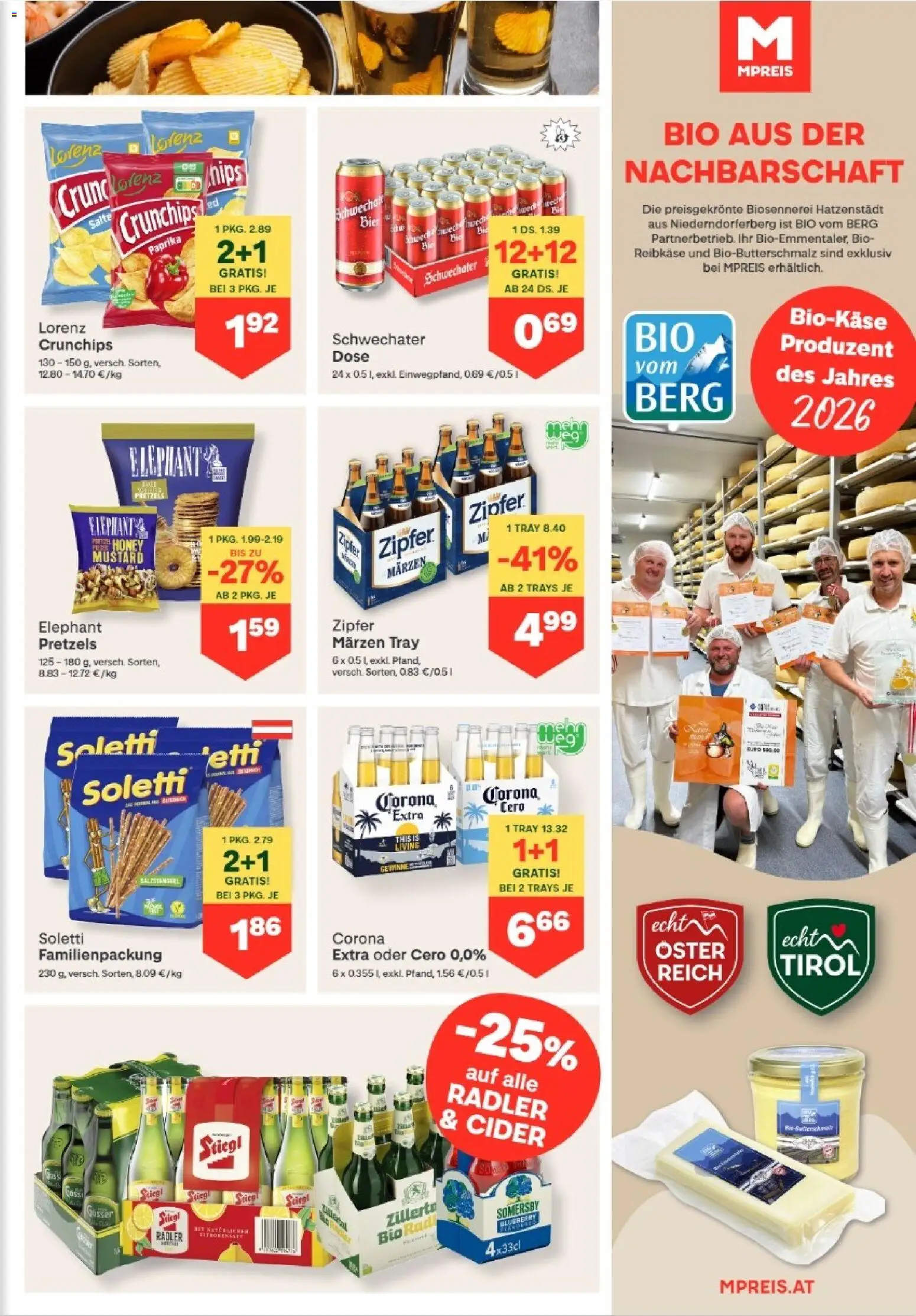 MPREIS Anras gültig ab 23.07.2026 | Seite: 13 | Produkte: Bier