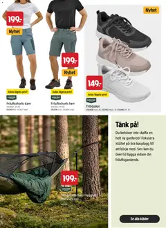 Jula erbjudanden - Förhandsvisning av reklamblad från butik Jula aktuell från 01.04.2026 | Sida: 57 | Produkter: Hängmatta, Garderob, Kläder, Myggnät