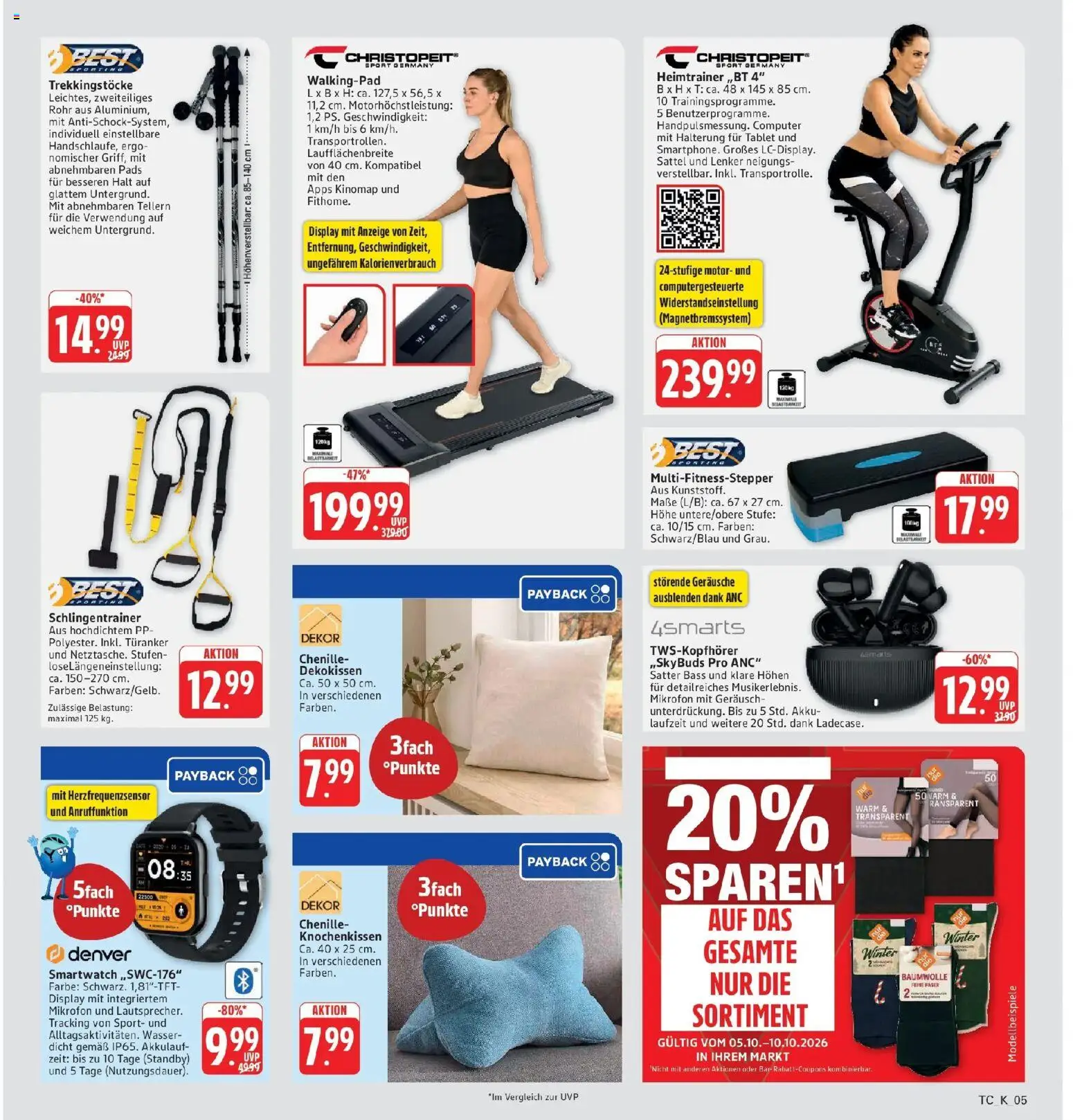 Marktkauf Prospekt Friedrichshafen (ab 05.10.2026) » Angebote online | Seite: 39 | Produkte: Smartwatch, Heimtrainer, Tablet, Computer