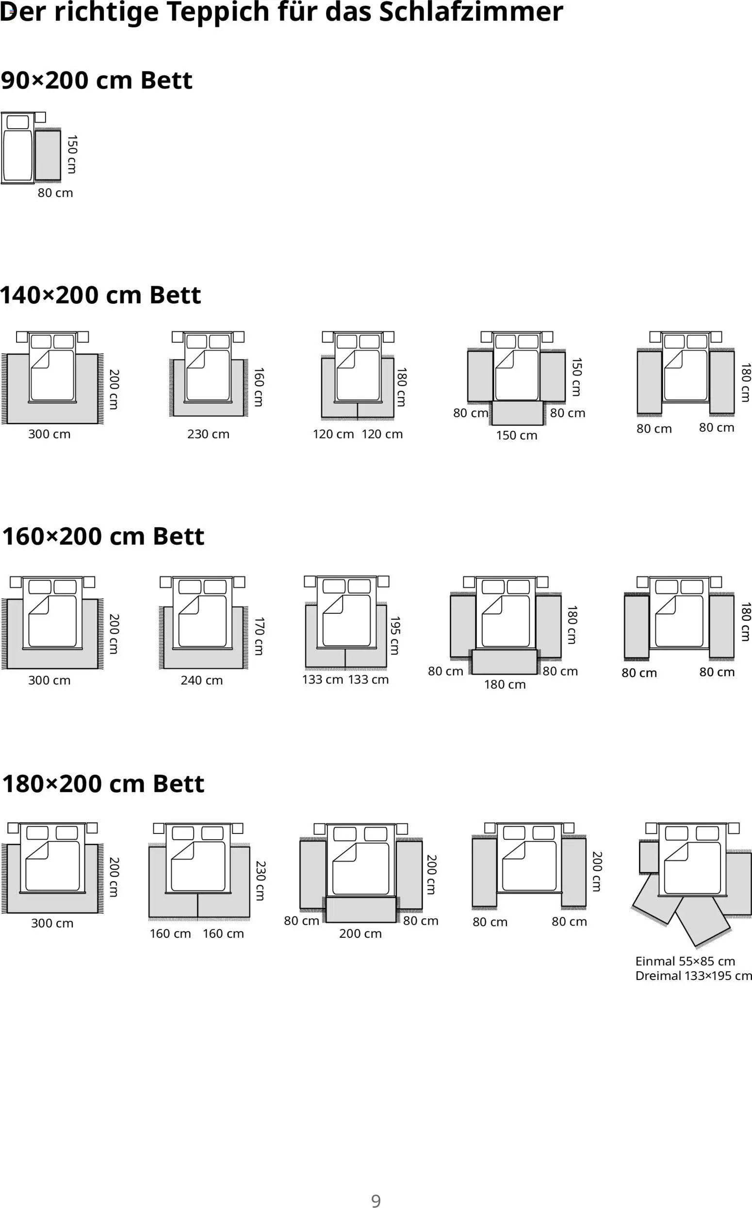 Ikea Teppichlösungen – gültig ab 16.09.2026 | Seite: 9 | Produkte: Bett, Teppich