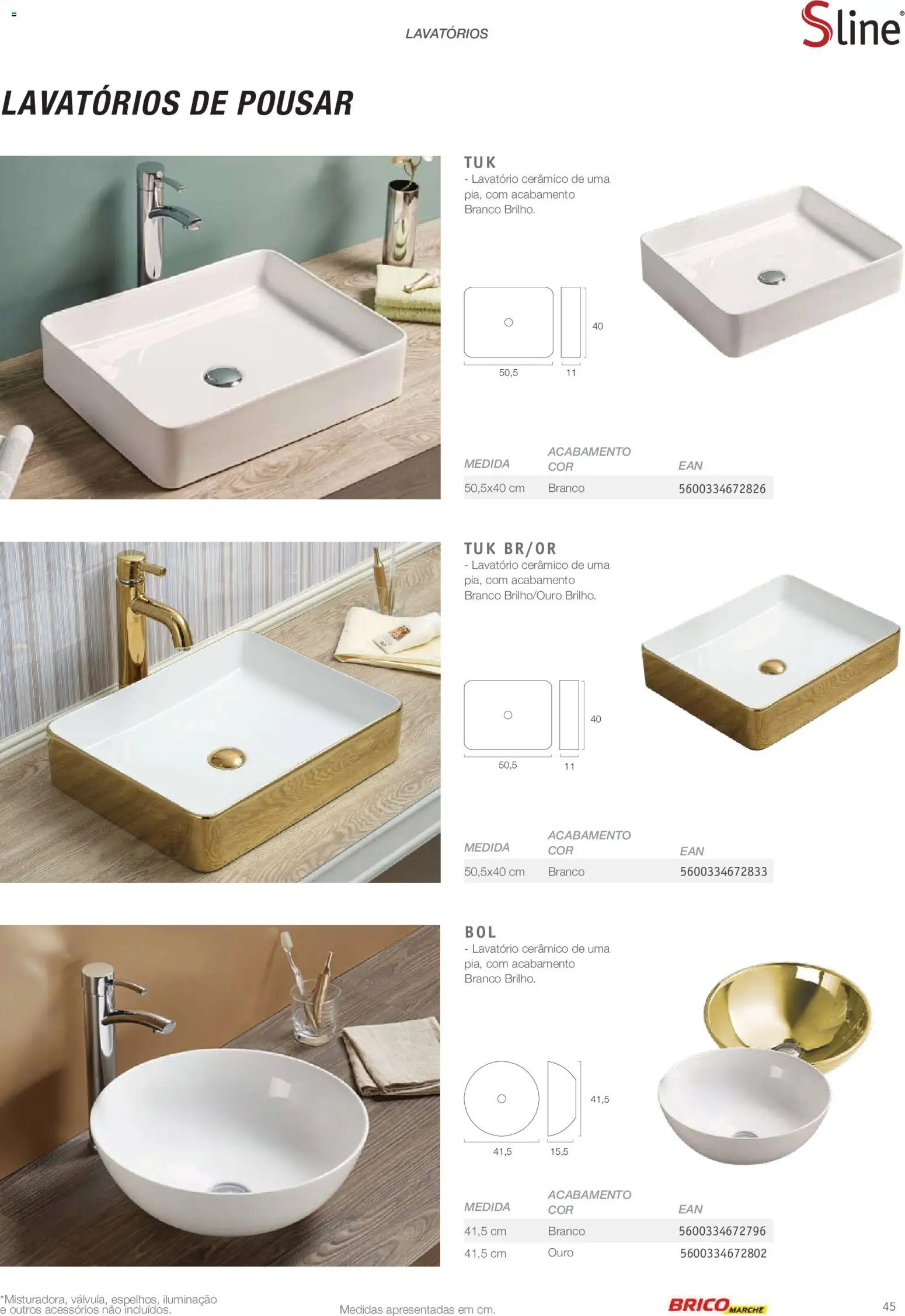 BricoMarché Catálogo de Inspiração Banho │ válido de 15.06.2026 | Página: 45 | Produtos: Lavatório