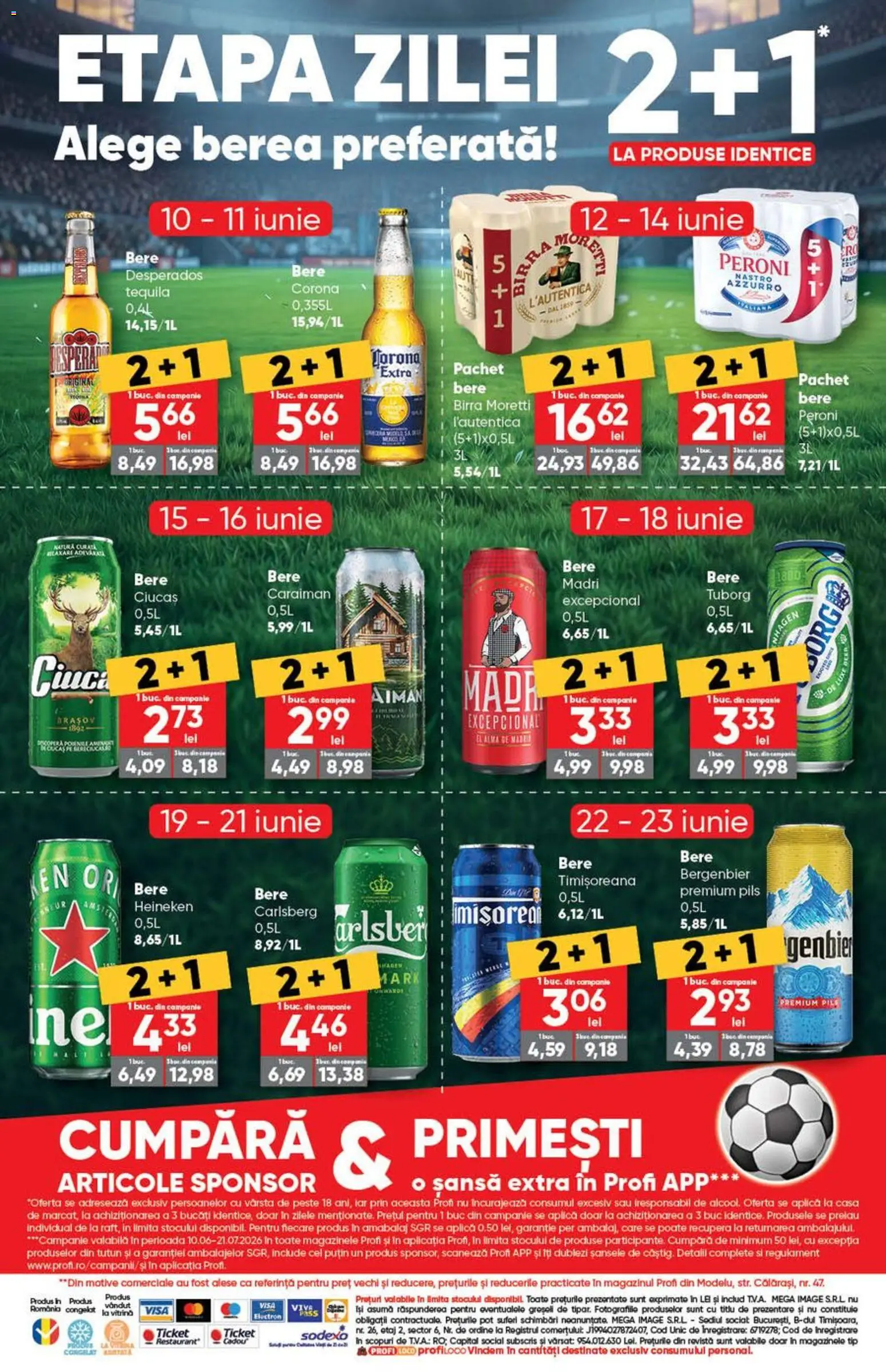 Noul catalog Profi – valabil de la 10.06.2026 | Pagină: 16 | Produse: Eğitim çantaları, Bere, Pește, Plastik Kulübe