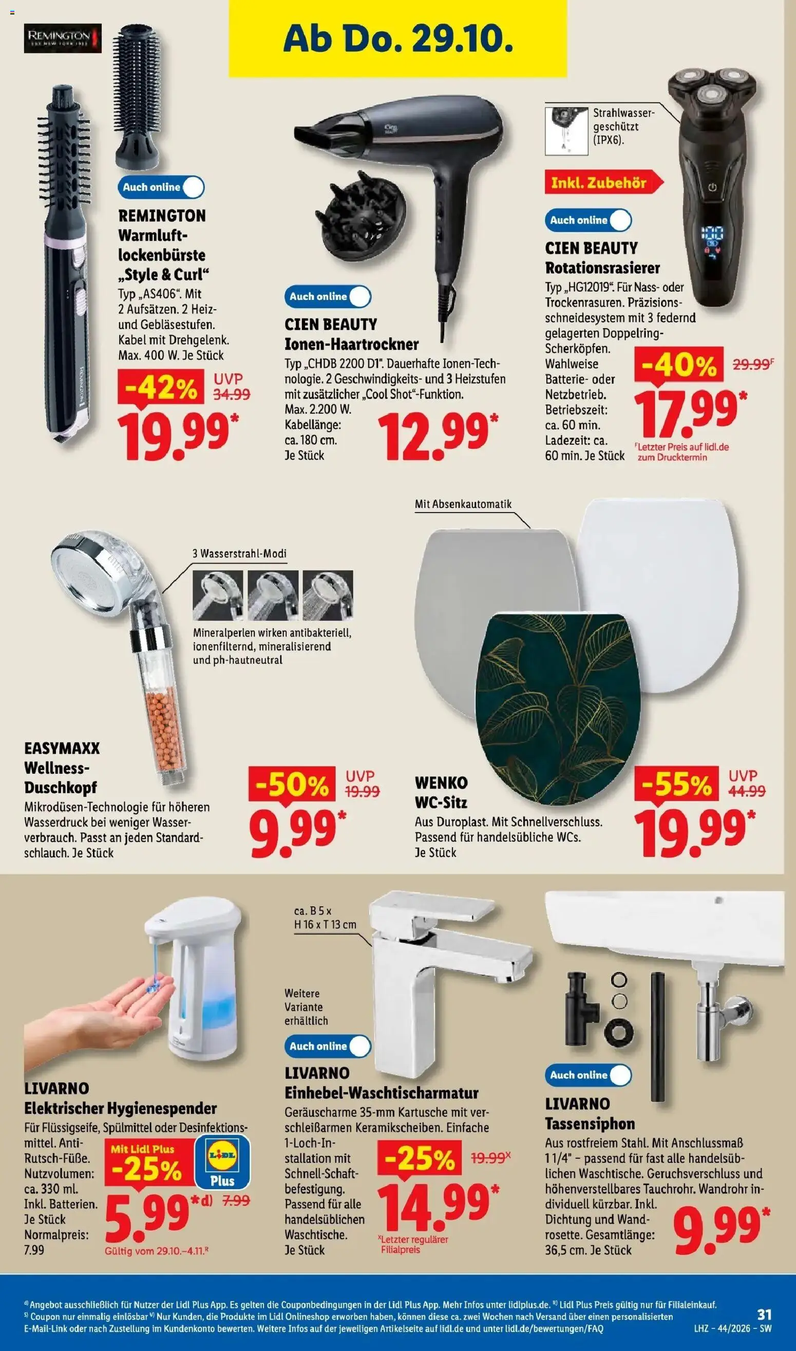 Lidl Prospekt Villingen-schwenningen (ab 26.10.2026) zum Blättern » Angebote | Seite: 53 | Produkte: Kabel, Batterie, Wasser, Duschkopf