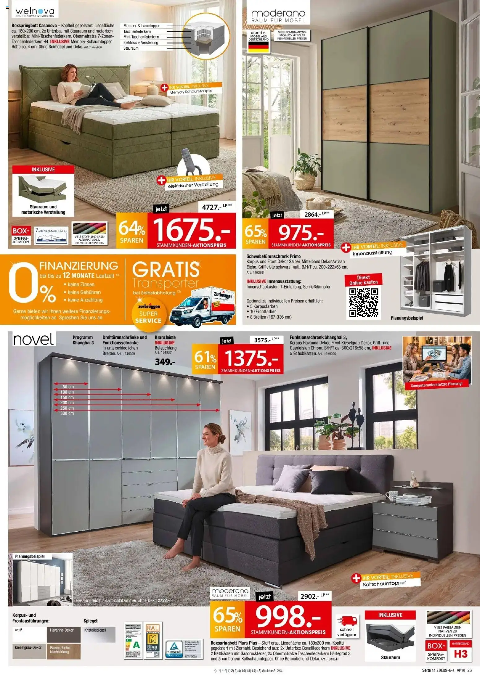 Zurbrüggen - Zurbrüggen: Best Deals (ab 19.09.2026) zum Blättern | Seite: 11 | Produkte: Schwebetürenschrank, Boxspringbett, Box, Spiegel