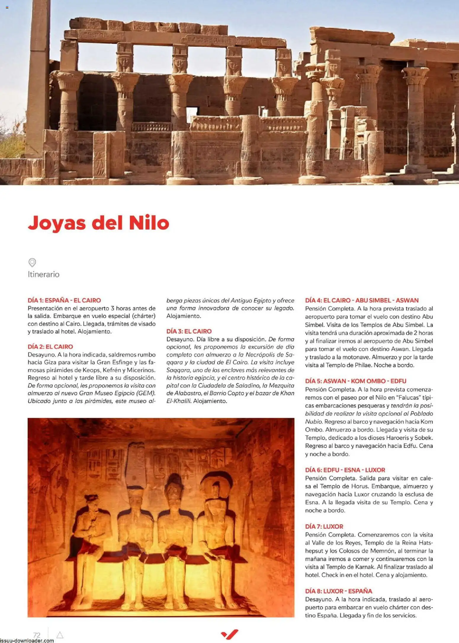 Halcón Viajes Egípto │ válido desde el 06/07/2026 | Página: 72 | Productos: Navegación