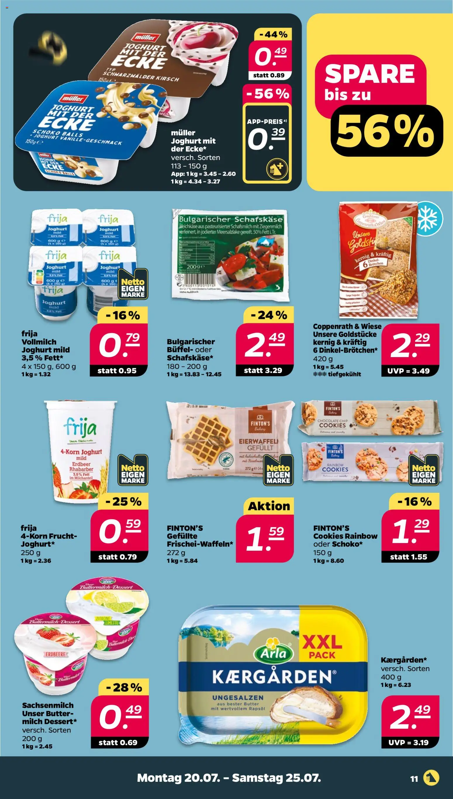 Netto Prospekt – gültig ab 20.07.2026 | Seite: 11 | Produkte: Buttermilch, Milch, Zitrone, Limette