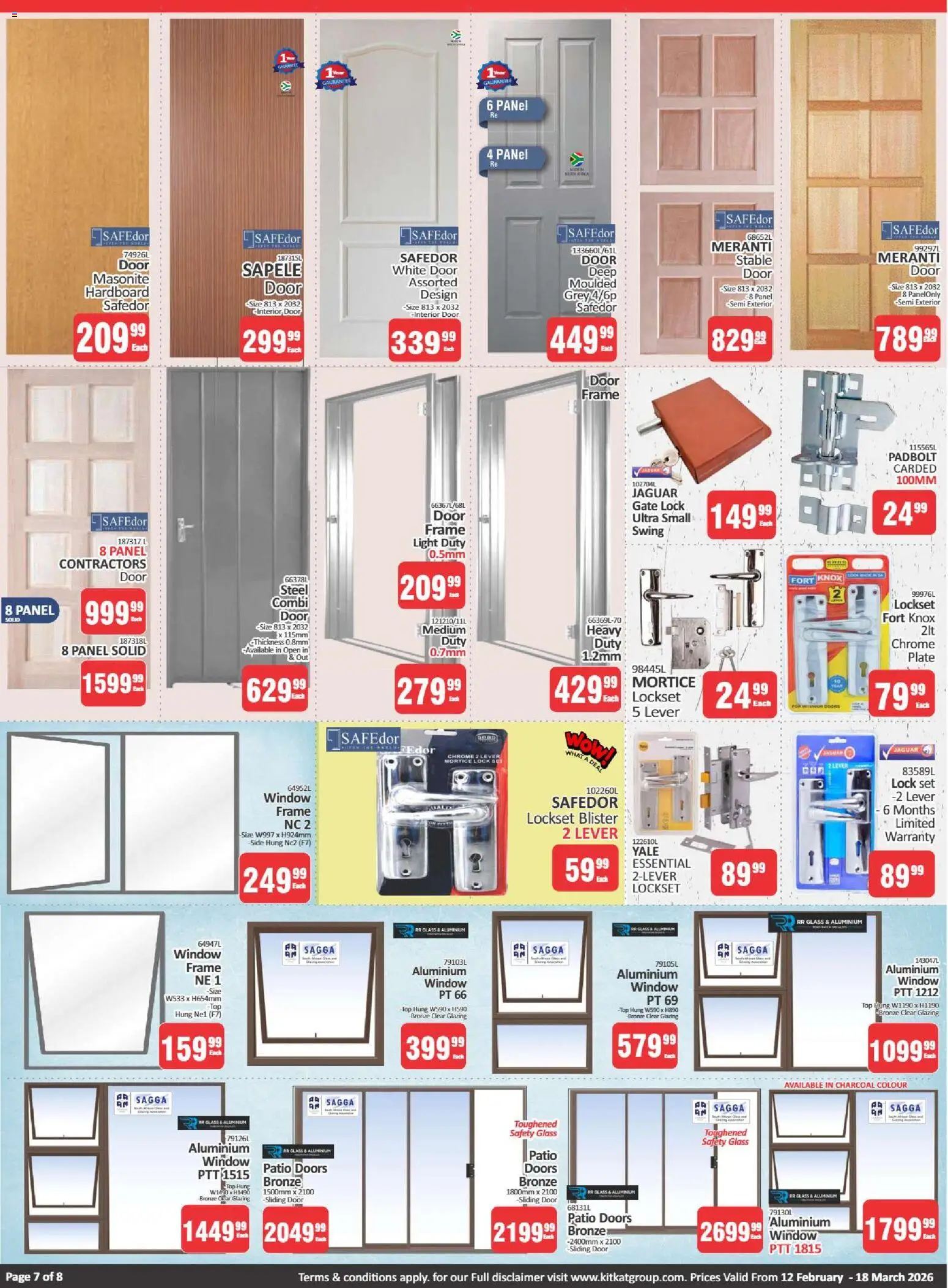New KIT KAT Cash & Carry catalogue – valid from 12/02/2026 | Page: 7 | Products: Plate, Door frame, Gate, Light