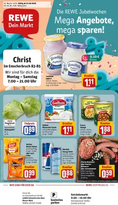 Rewe Prospekt Gelsenkirchen ab 21.09.2026 gültig