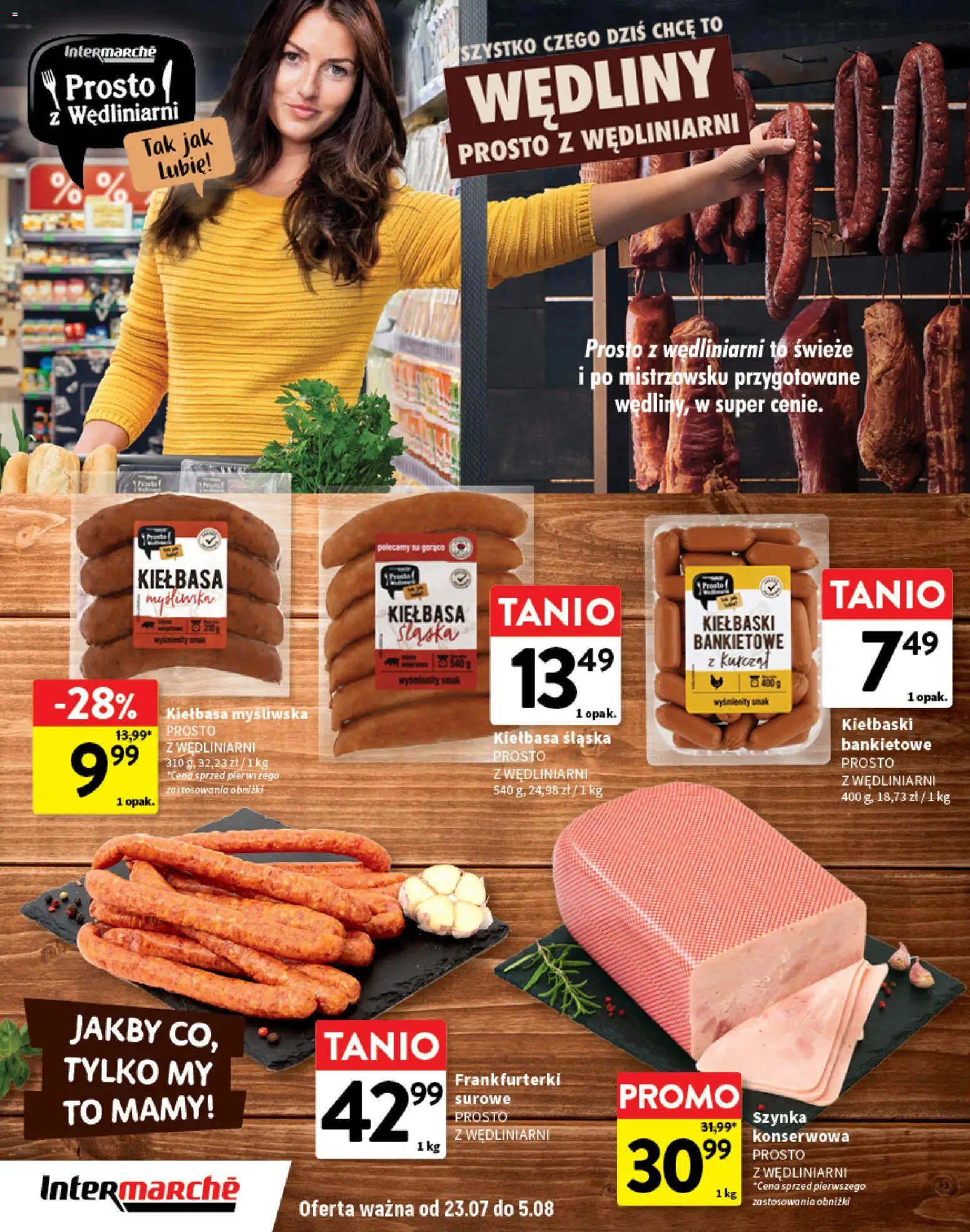 Intermarche gazetka - O La La! Ja to kupuję od 23.07.2026 | Strona: 14 | Produkty: Kiełbasa, Kiełbaski, Kiełbasa śląska, Wędliny