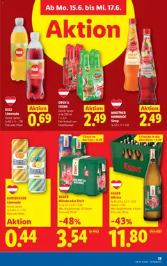 Lidl Flugblatt ab 11.06.2026 gültig | Seite: 46 | Produkte: Gin, Himbeere, Äpfel, Ananas
