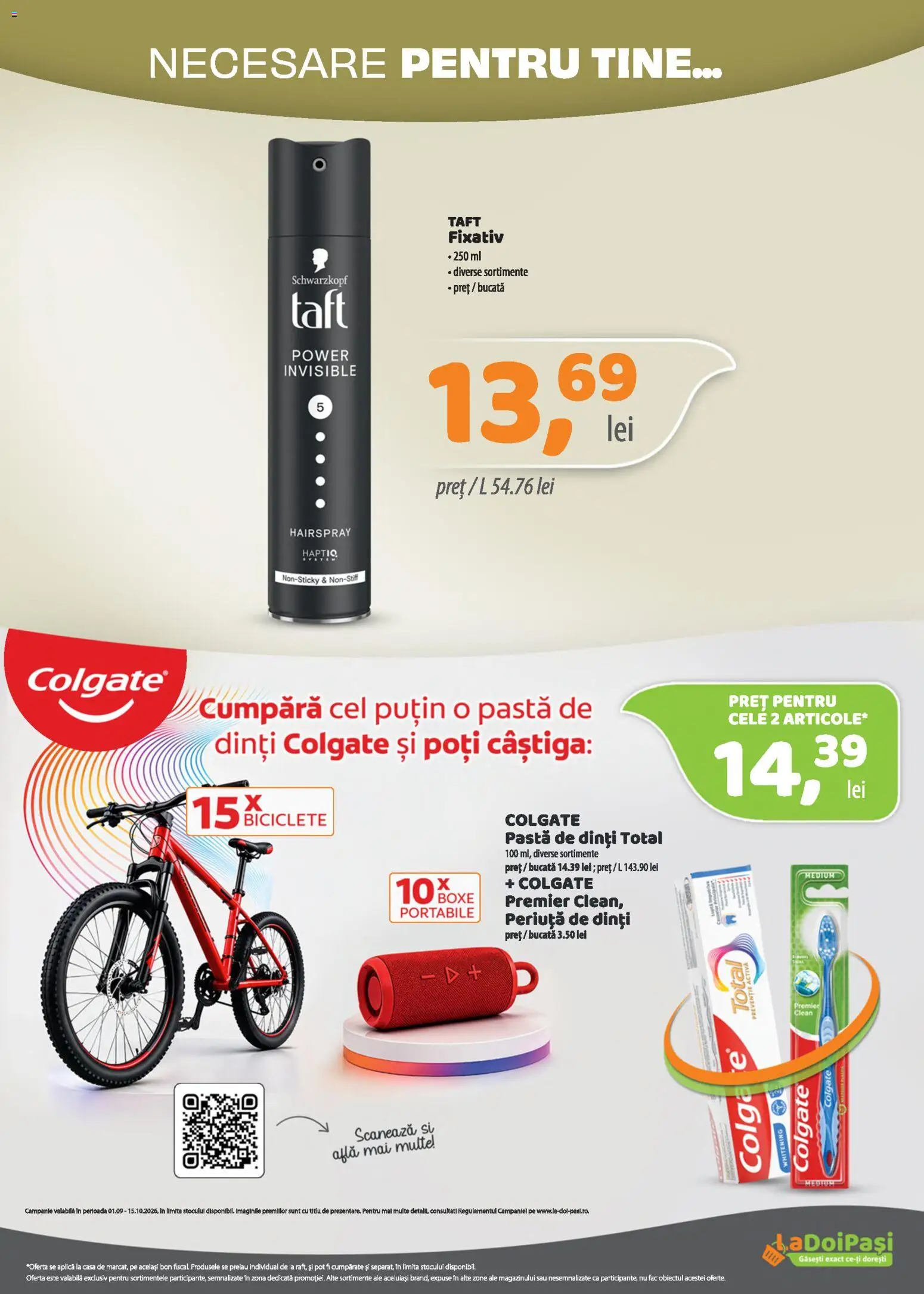 Noul catalog LaDoiPași – valabil de la 16.09.2026 | Pagină: 13 | Produse: Clean, Aplică, Pastă de dinți, Power
