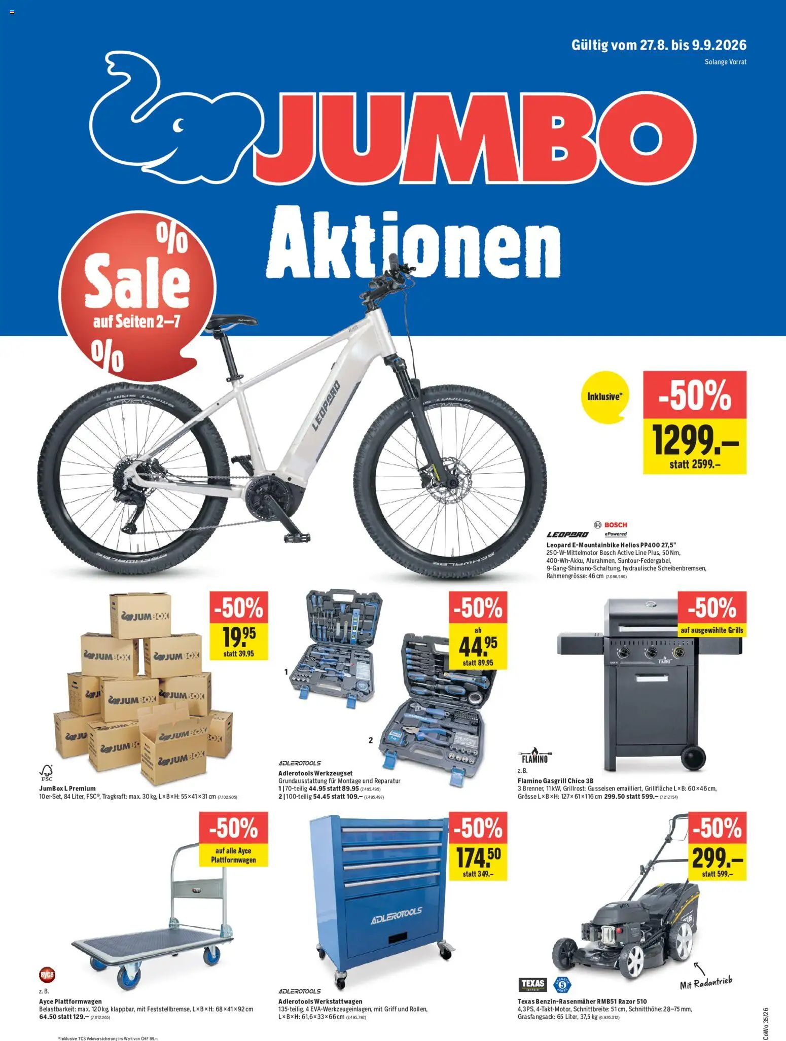 Jumbo aktionen – gültig ab 27.08.2026 | Seite: 1 | Produkte: Bosch