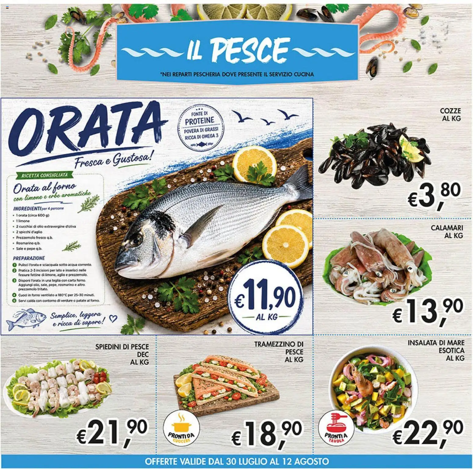 Volantino Coal del 30/07/2026 | Pagina: 8 | Prodotti: Rosmarino, Pesce, Orata, Forno