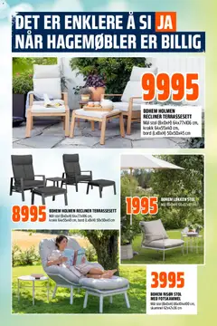 Forhåndsvisning av Obs Bygg kundeavis gyldig fra 07.06.2026 | Side: 20 | Produkter: Krakk, Bord, Stol, Hagemøbler