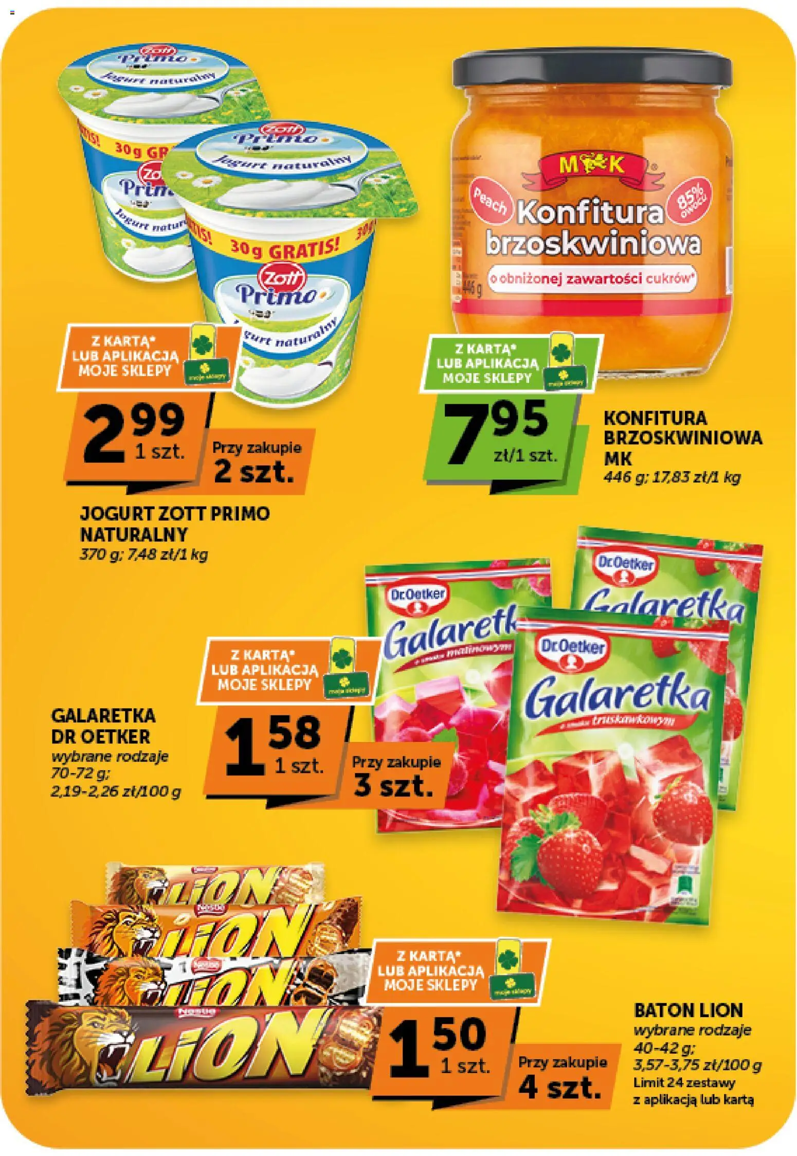 ABC gazetka od 23.07.2026 | Strona: 15 | Produkty: Karta, Galaretka, Baton, Jogurt