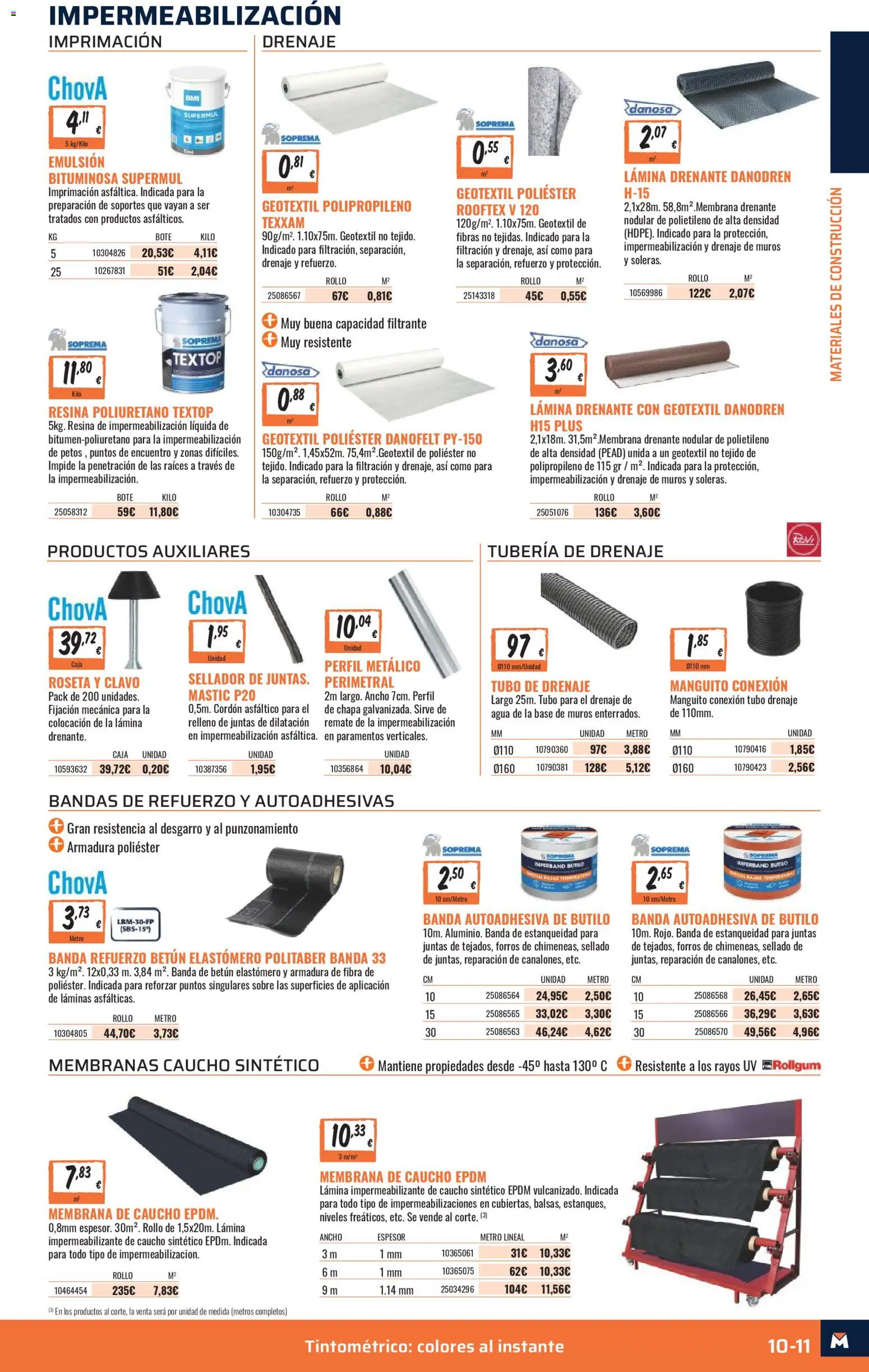 Obramat - Reformas Otono Imprenta Almacenes 26 Murcia 2026 │ válido desde el 09/10/2026 | Página: 11 | Productos: Agua, Caja
