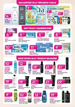 Pogląd oferty "Koliber gazetka" - ważna od 11.05.2026 | Strona: 4 | Produkty: Mydło w płynie, Tampony, Szampon, Odżywka do włosów