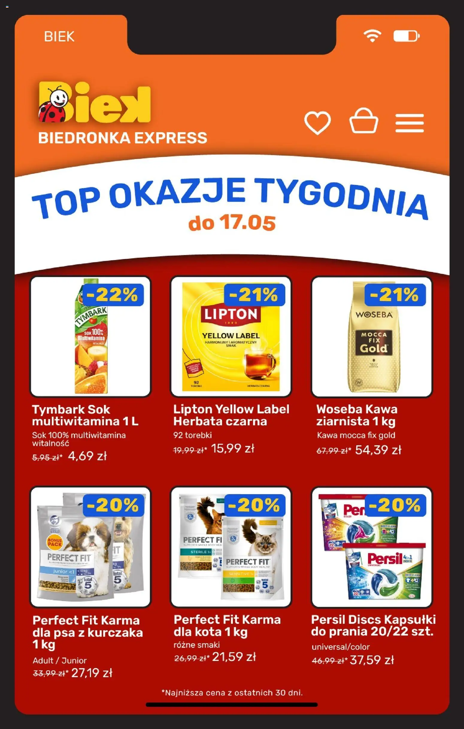 Biedronka gazetka - Biek od 15.05.2026 | Strona: 4 | Produkty: Karma dla kota, Karma dla psa, Sok, Body