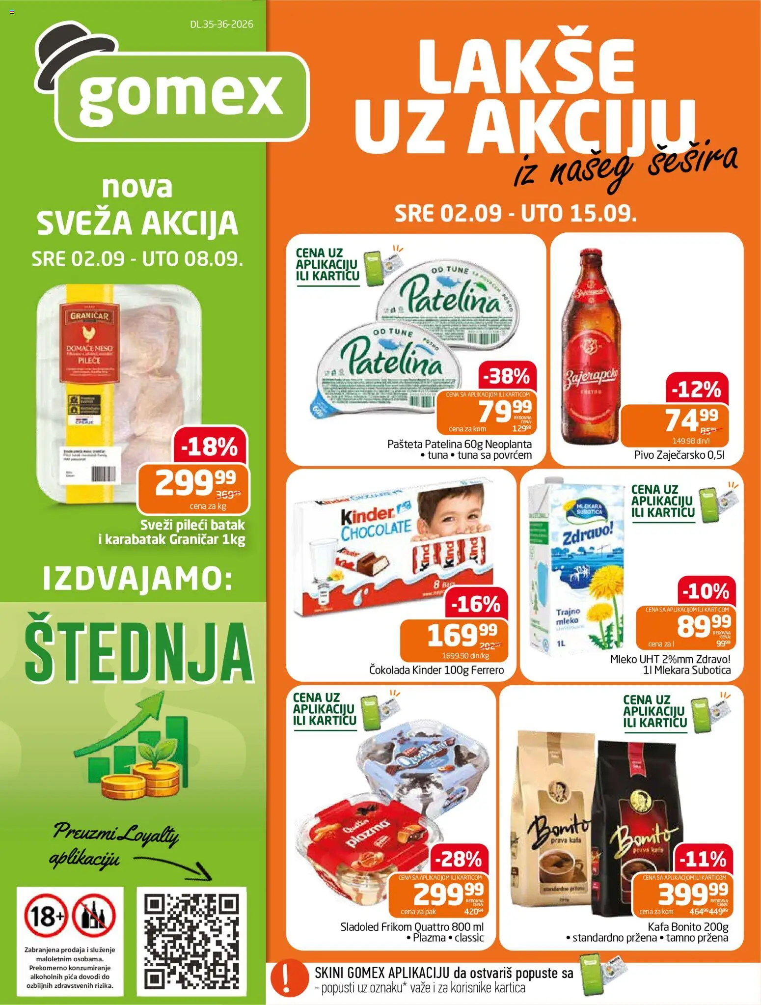 Gomex katalog - važi od 02.09.2026 | Strana: 1