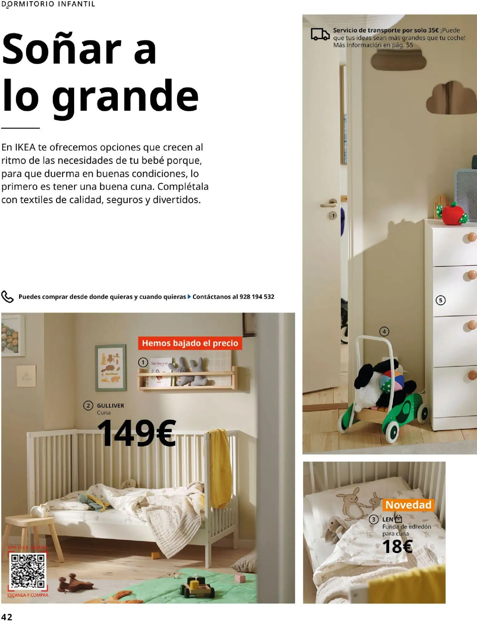 IKEA - Domitorios │ válido desde el 01/09/2026 | Página: 42 | Productos: Edredón, Té, Funda, Cuna
