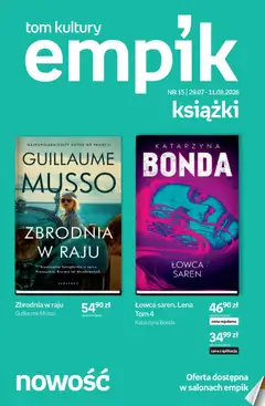 Pogląd oferty "Empik promocje - Tom kultury Książki" - ważna od 29.07.2026