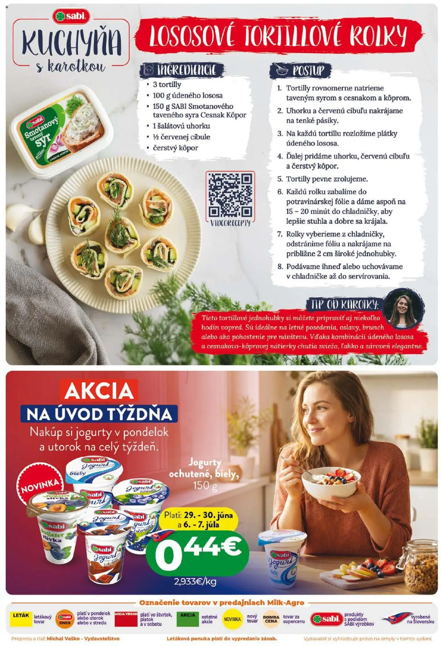 Nové Milk Agro akcie – leták je platný od 24.06.2026 | Strana: 2 | Produkty: Kuchyňa, Jogurt, Cesnak
