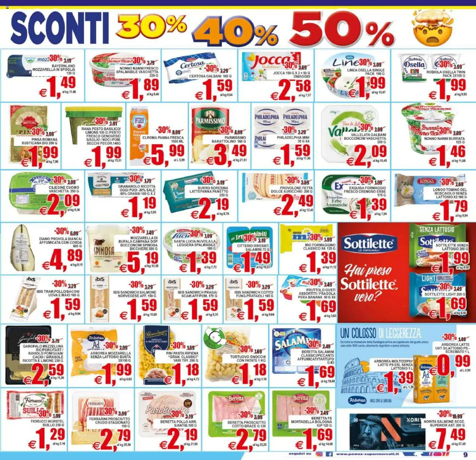 Volantino Pewex del 02/09/2026 | Pagina: 9 | Prodotti: Garofalo, Sale, Wurstel, Pera