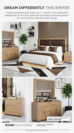 House and Home specials catalogue – valid from 13.04.2026 | Page: 16 | Products: Headboard, Table, Mirror, Dressing