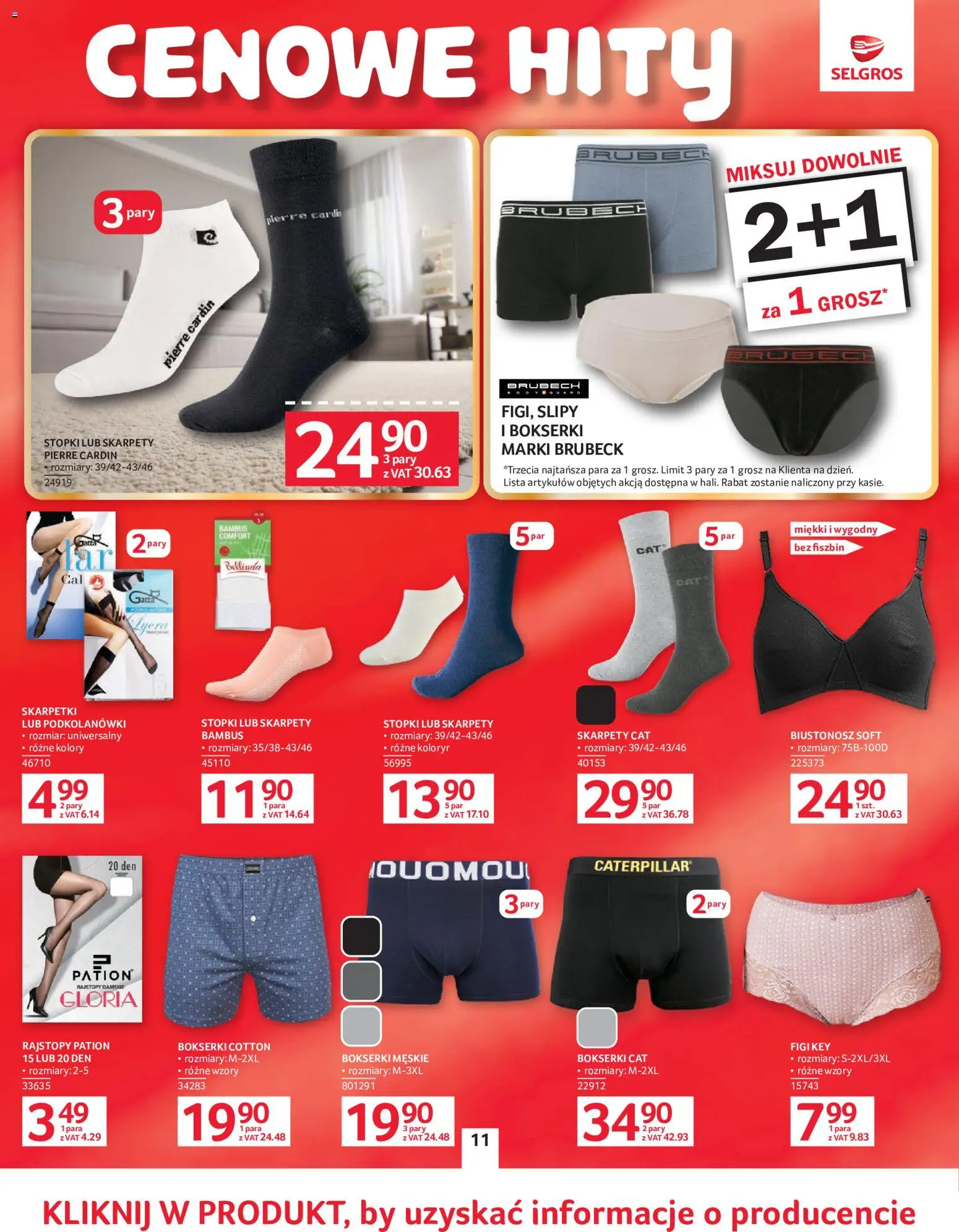 Selgros cash&carry gazetka - Oferta przemysłowa od 02.06.2026 | Strona: 14 | Produkty: Biustonosz, Skarpety, Bokserki, Podkolanówki