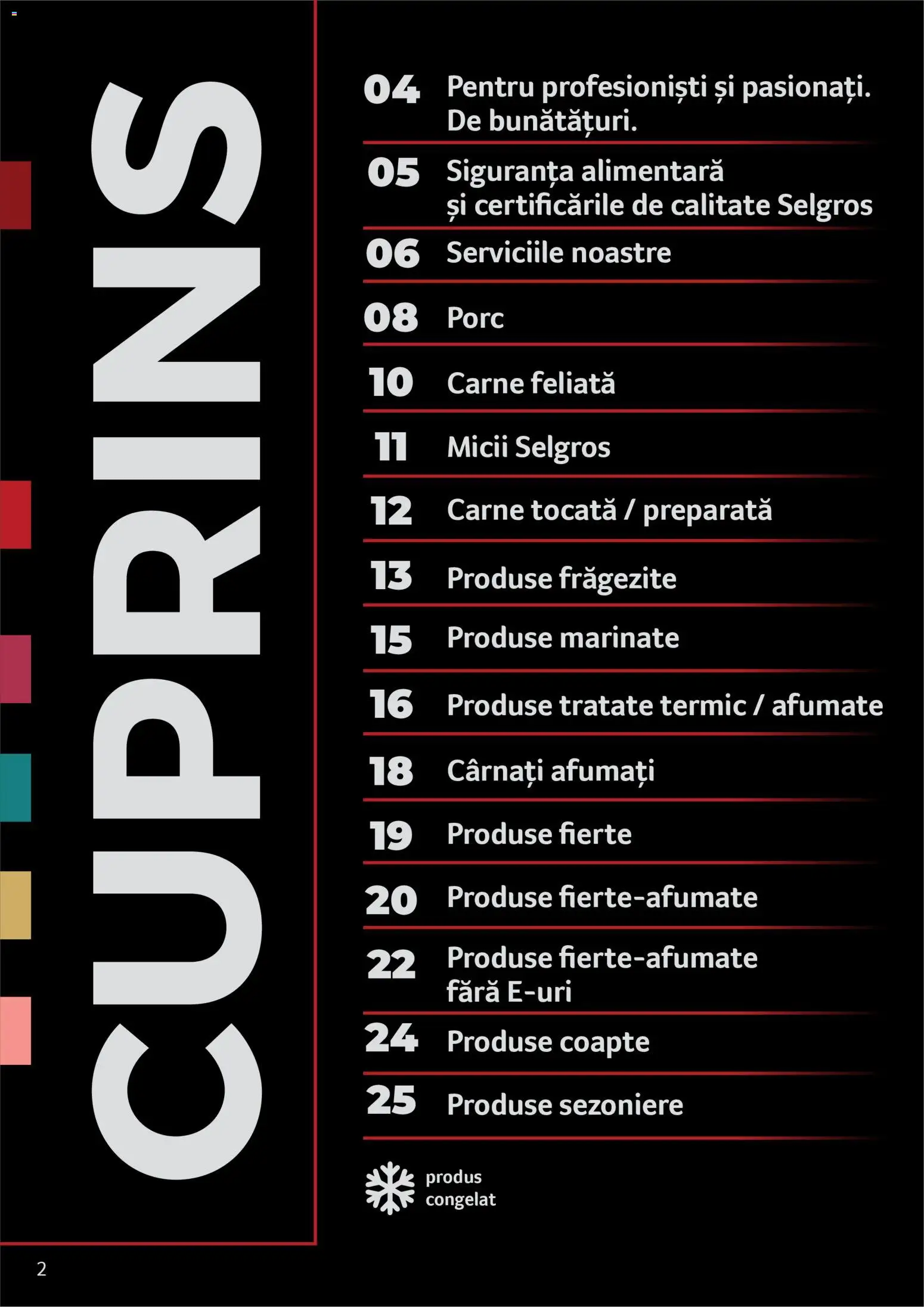 Noul catalog Selgros – valabil de la 25.03.2026 | Pagină: 2 | Produse: Carne tocată, Cârnați