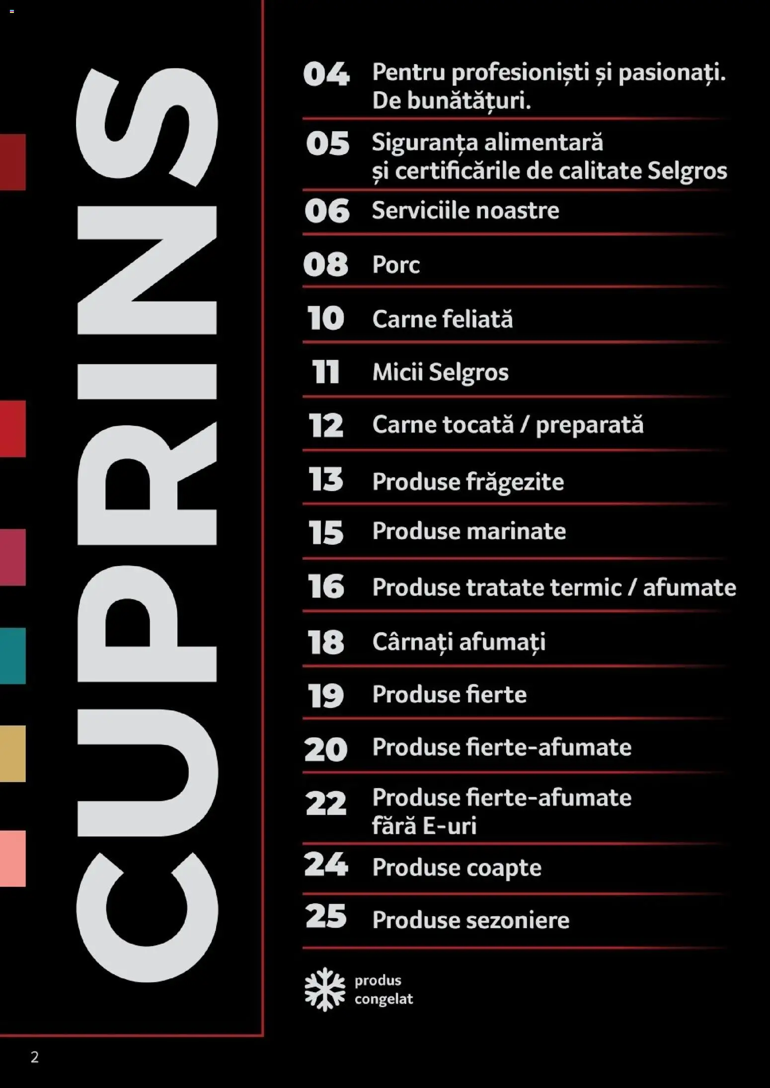 Noul catalog Selgros – valabil de la 25.03.2026 | Pagină: 2 | Produse: Carne tocată, Cârnați