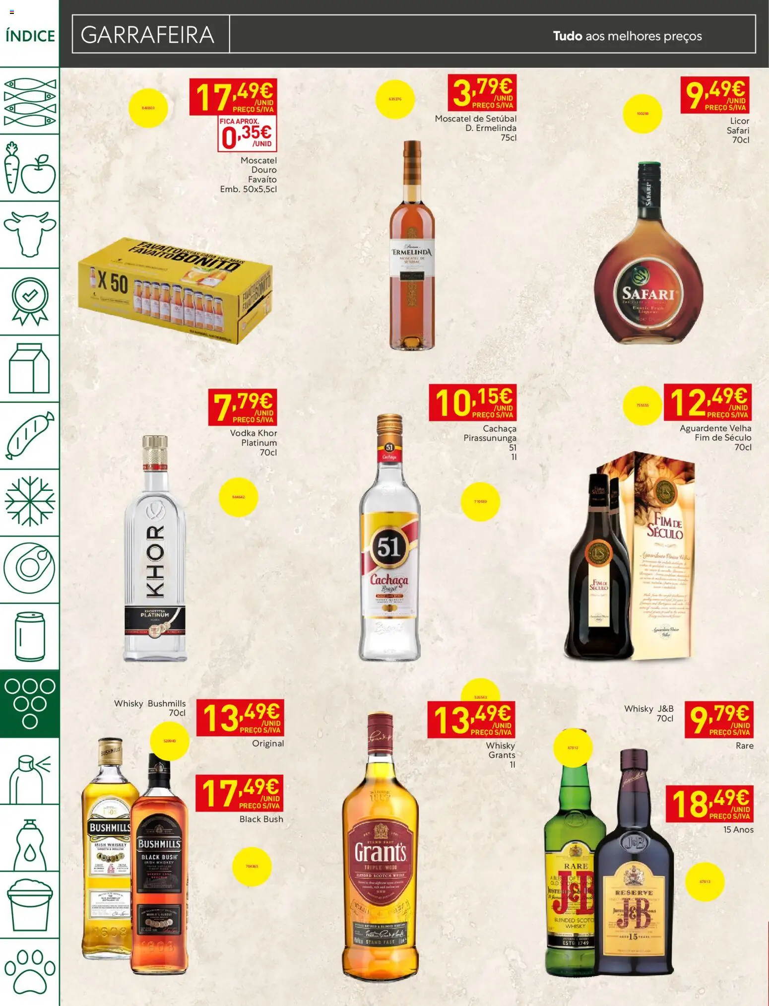 Recheio folheto │ válido de 21/07/2026 | Página: 28 | Produtos: Whisky, Cachaça, Licor, Vodka