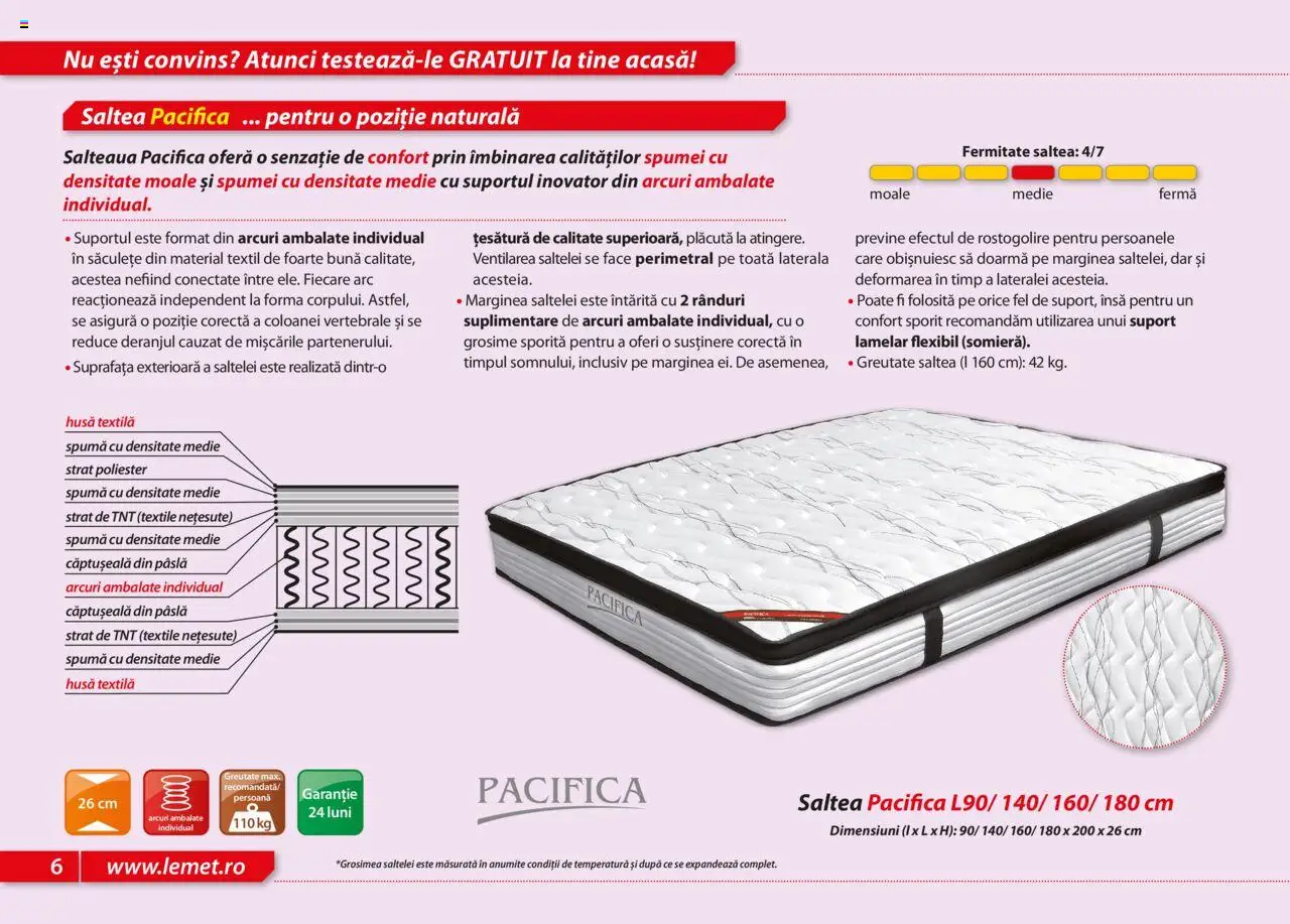 Noul catalog Lem’s – valabil de la 17.11.2023 | Pagină: 6 | Produse: Saltea