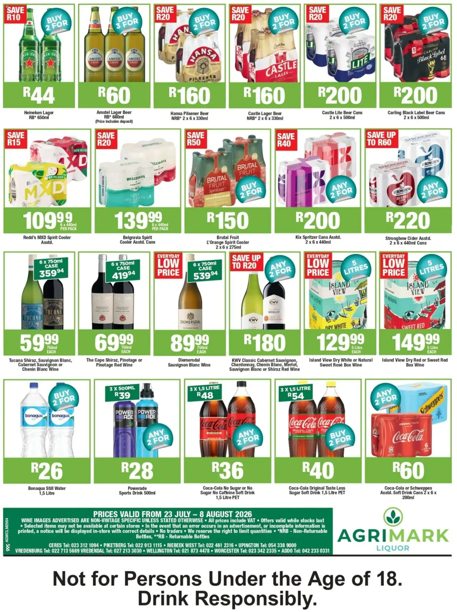 New Agrimark catalogue – valid from 23/07/2026 | Page: 2 | Products: Box, Cooler, Wine, Fruit