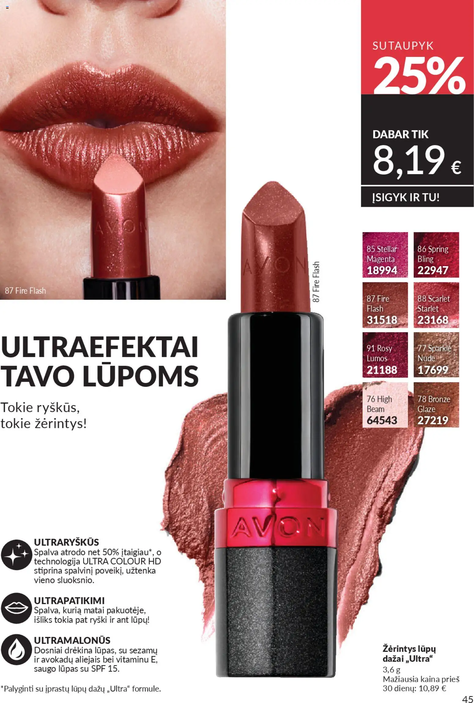 AVON akcijos nuo 2026.04.01 | Puslapis: 45