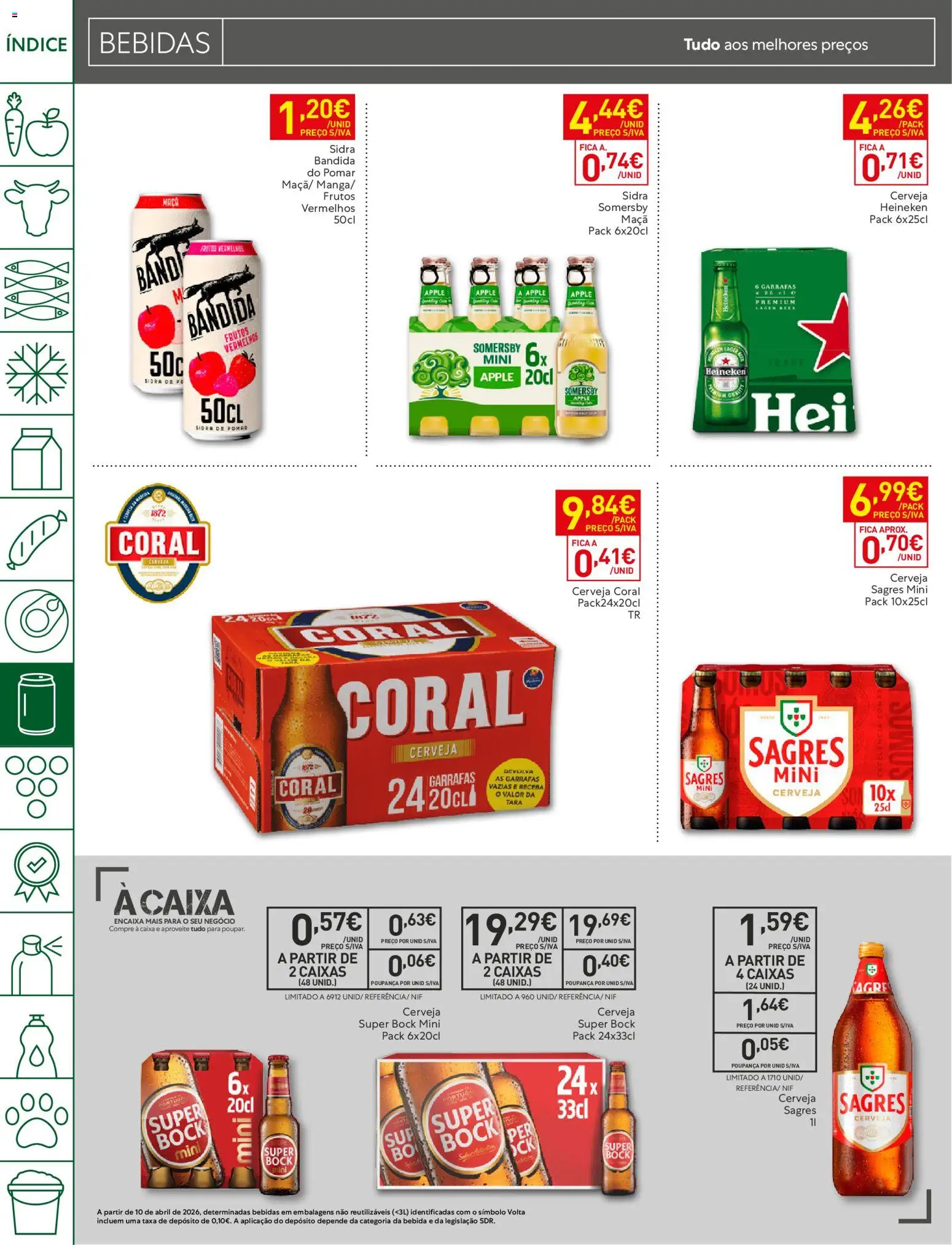 Recheio folheto Madeira │ válido de 29/09/2026 | Página: 22 | Produtos: Sidra, Pó, Caixa, Cerveja