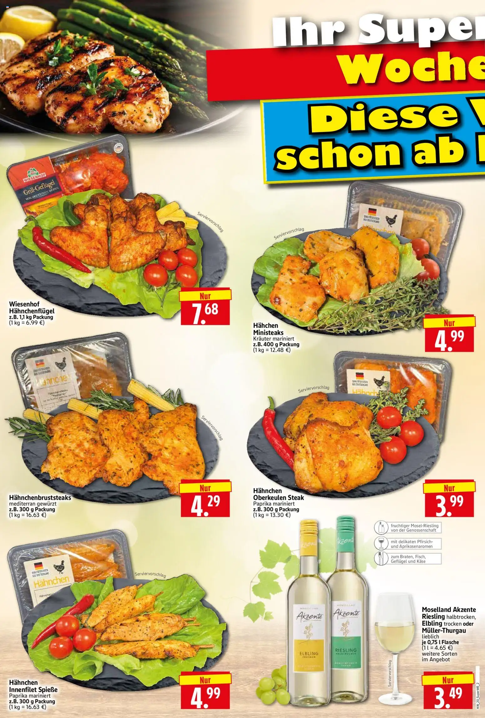 HERKULES Sonderbeilage – gültig ab 13.05.2026 | Seite: 2 | Produkte: Hahnchen, Käse, Spieße, Steak