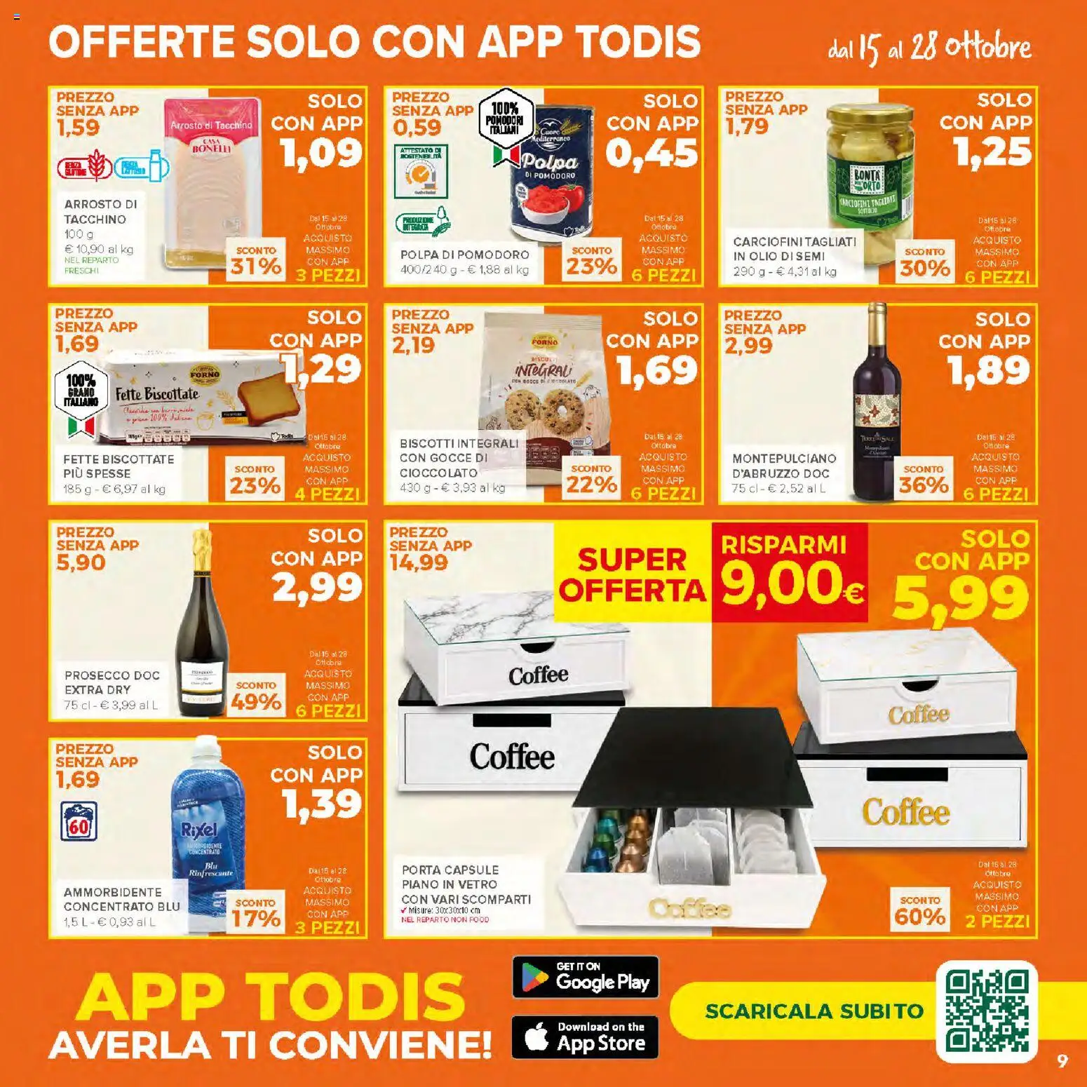 Volantino Todis del 15/10/2026 | Pagina: 9