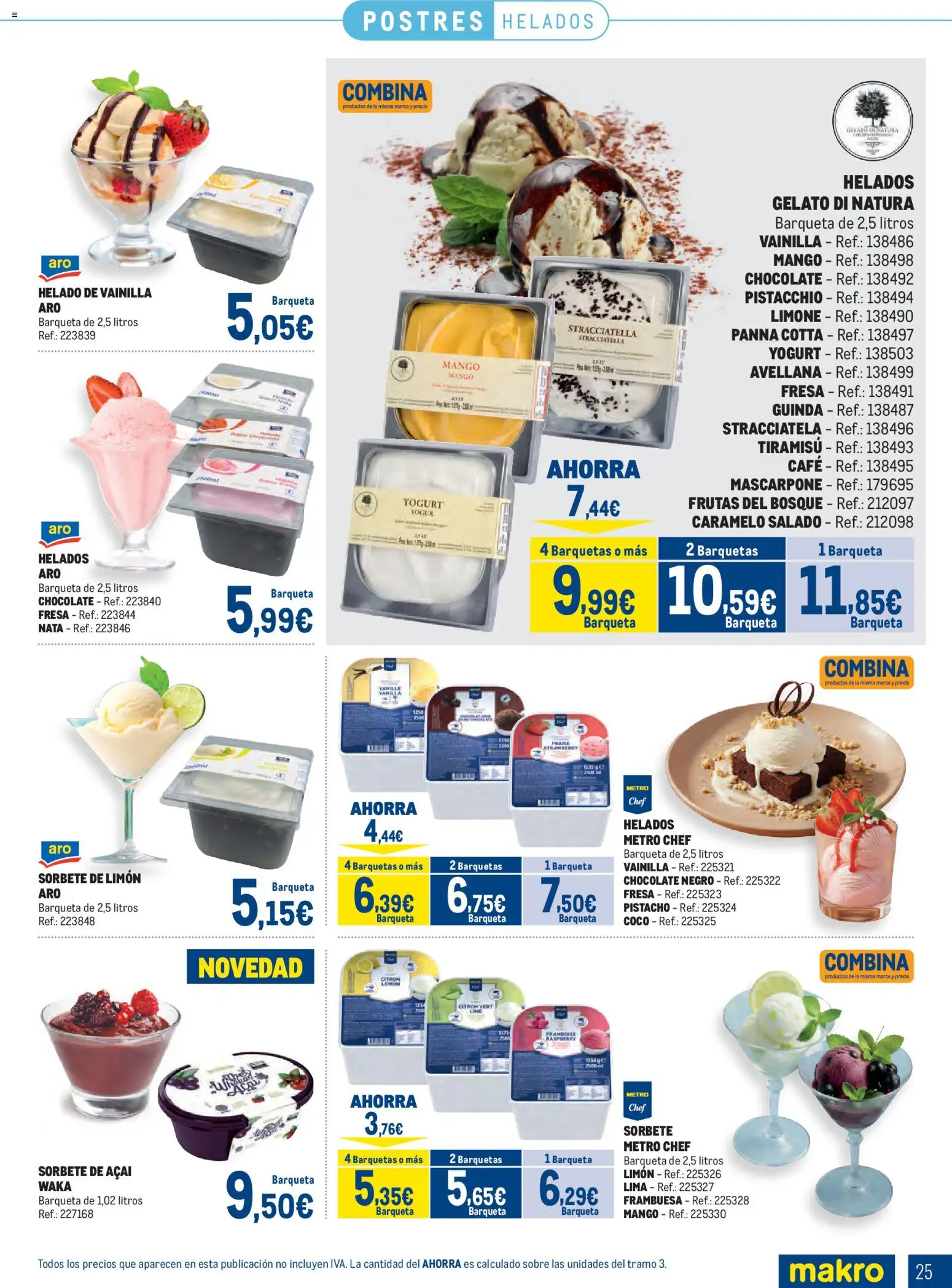 Makro Congelados Centro │ válido desde el 03/08/2026 | Página: 25 | Productos: Yogur, Café, Τυρόπιτα, Ρούτερ