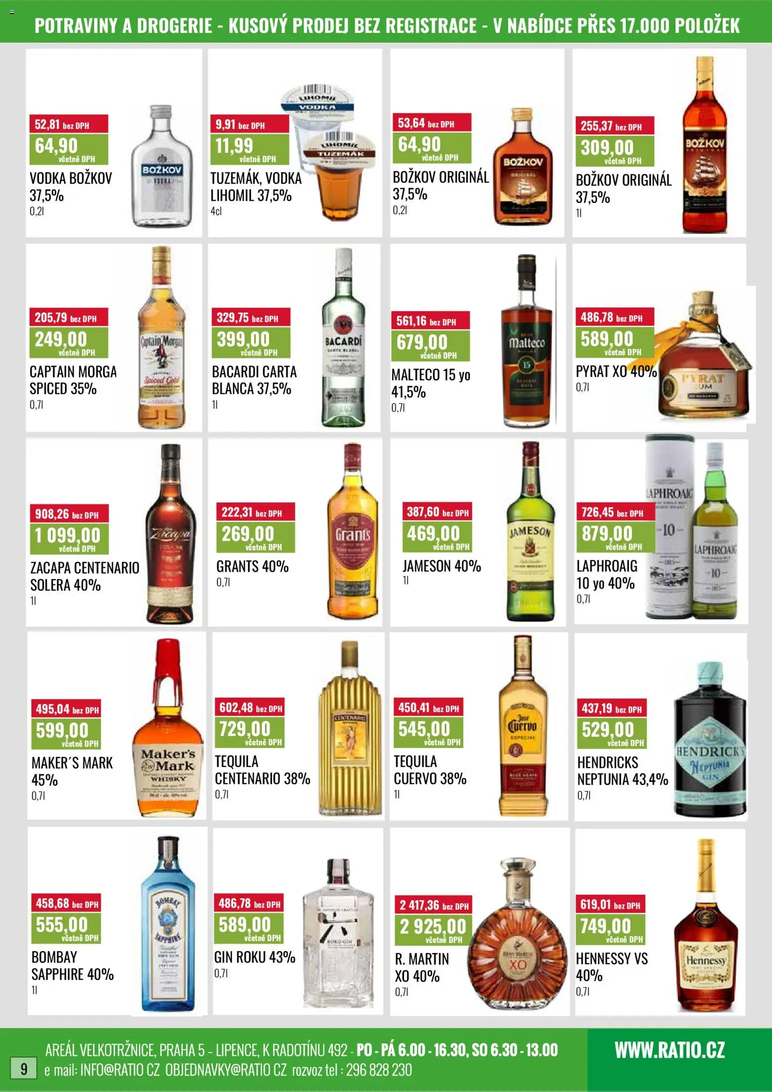 Ratio leták od 01.09.2026 | Strana: 10 | Produkty: Vodka, Whisky, Tequila, Božkov