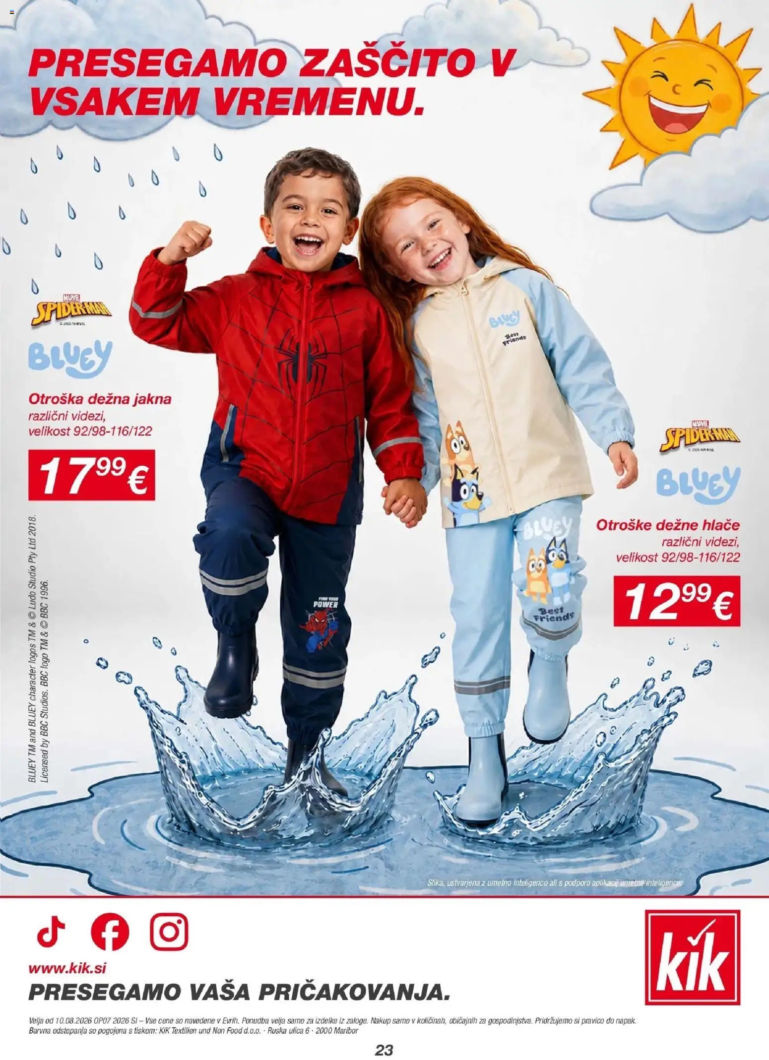 Novi Kik katalog ponudbe – veljaven od 10.08.2026 | Stran: 23 | Izdelki: Jakna, Hlace