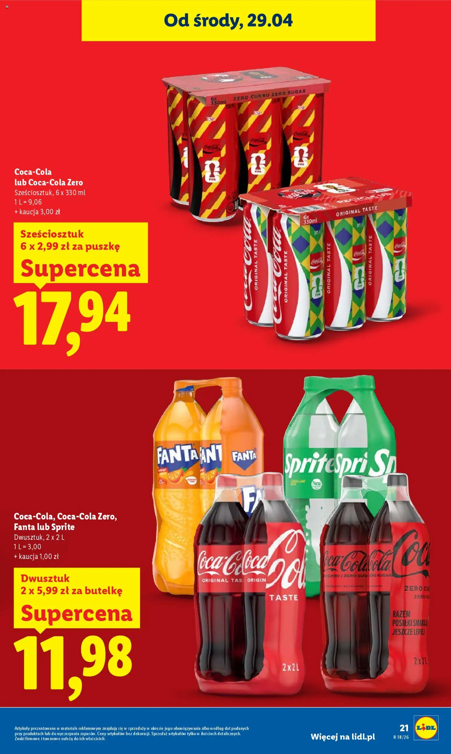 Lidl gazetka od 29.04.2026 | Strona: 21 | Produkty: Sprite