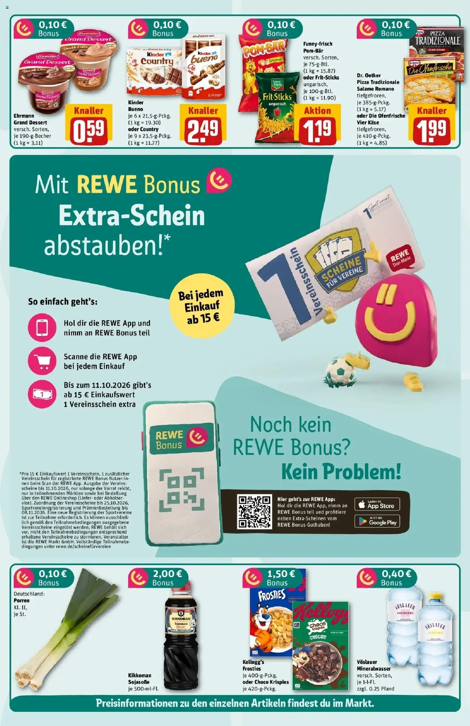 REWE Prospekt ab 07.09.2026 zum Blättern » Angebote | Seite: 2 | Produkte: Käse, Mineralwasser, Himbeere, Pizza