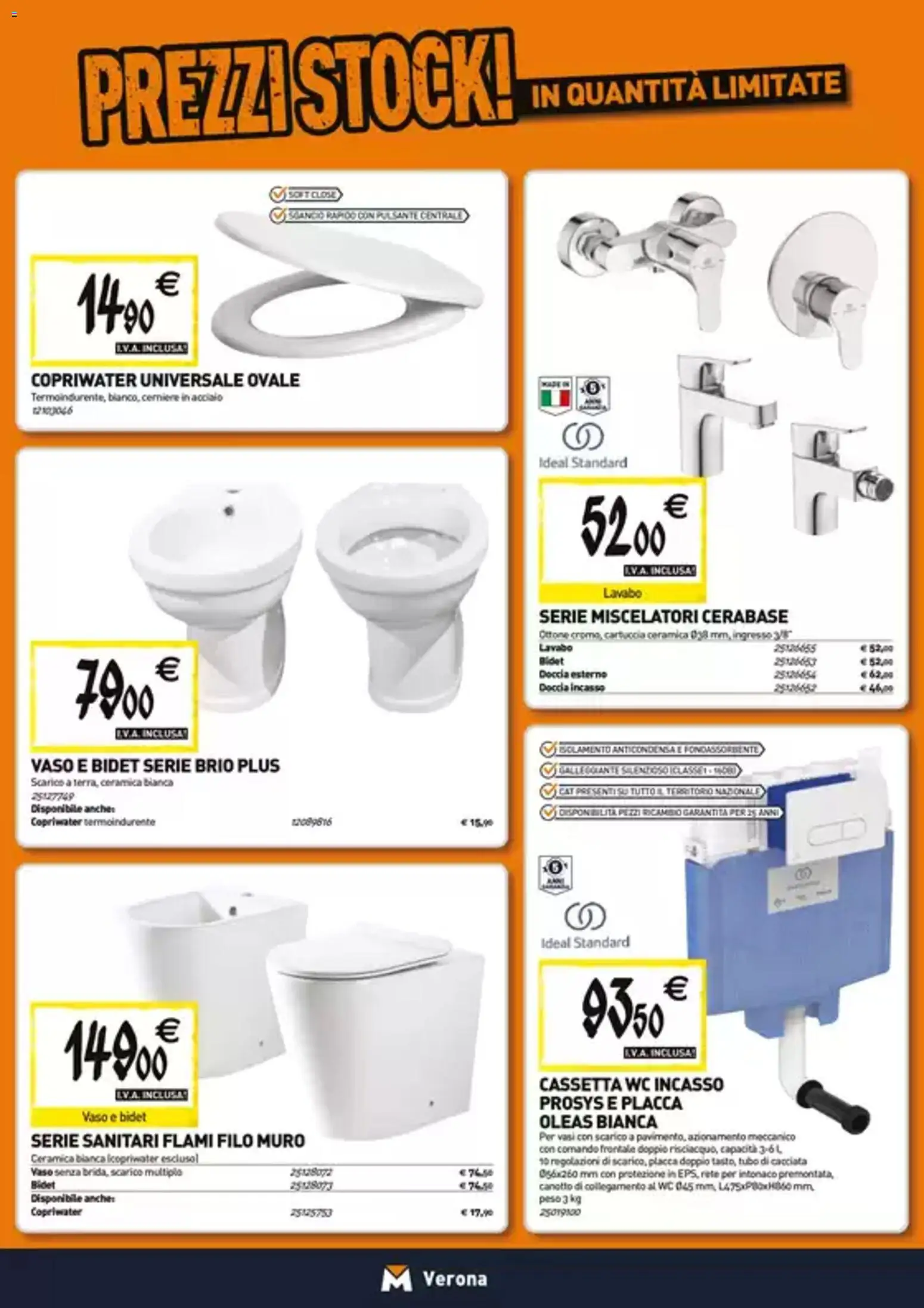 Volantino TECNOMAT del 26.03.2026 | Pagina: 4 | Prodotti: Tubo, WC, Doccia, Vaso