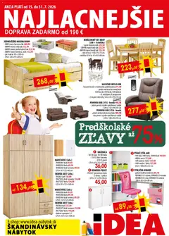 IDEA nábytok leták platný od 15.07.2026