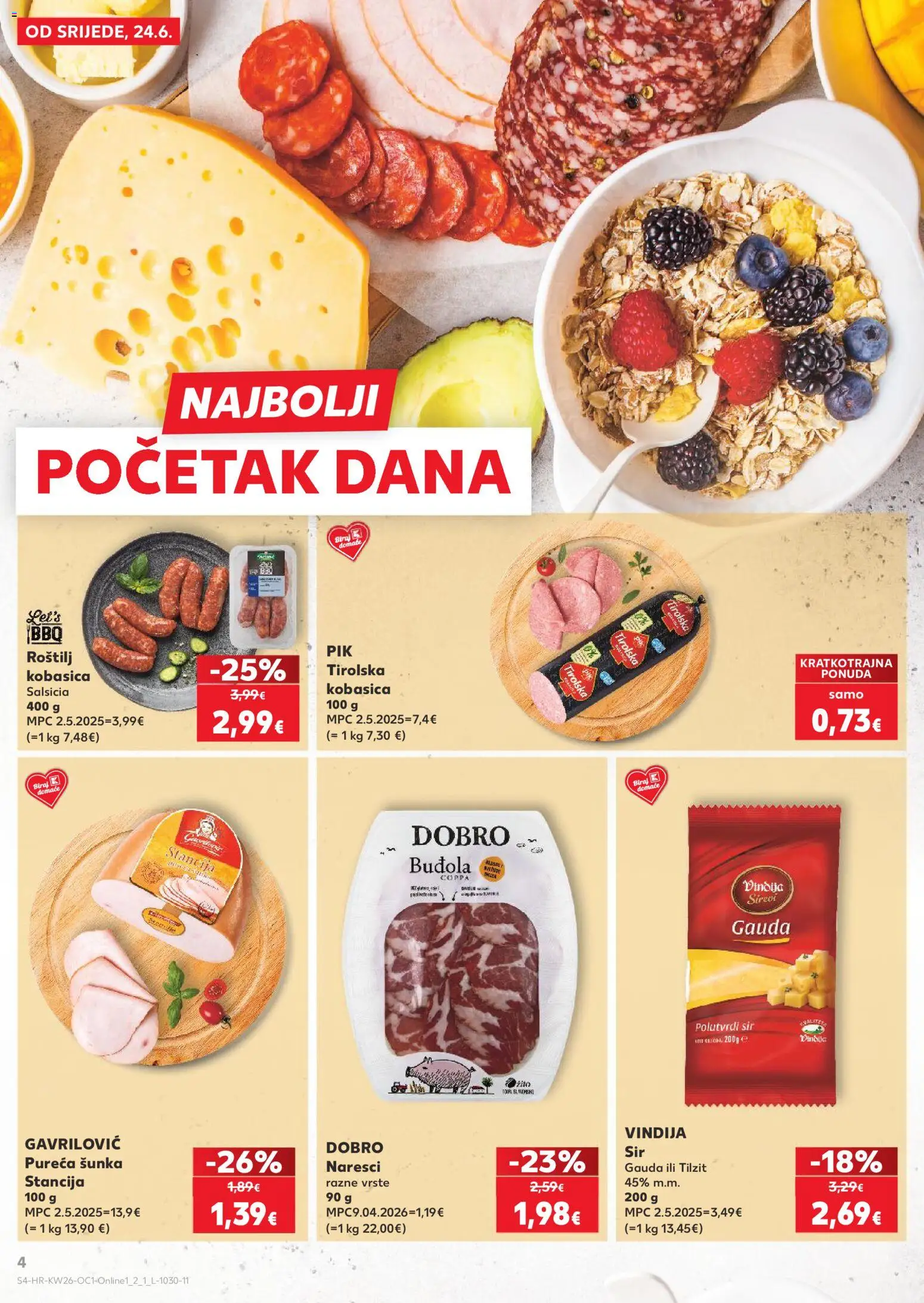 Kaufland HR akciós ujság - amely érvényes a következő dátumtól: 2026.06.24. | Oldal: 4