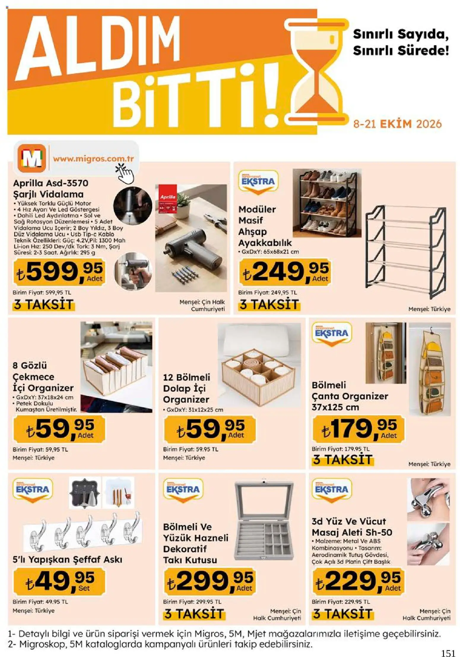 Migros Katalog - 5M Migroskop Dijital - 08 Ekim 2026 tarihinden itibaren geçerlidir | Sayfa: 151 | Ürünler: Askı, Cin, USB, Ağırlık