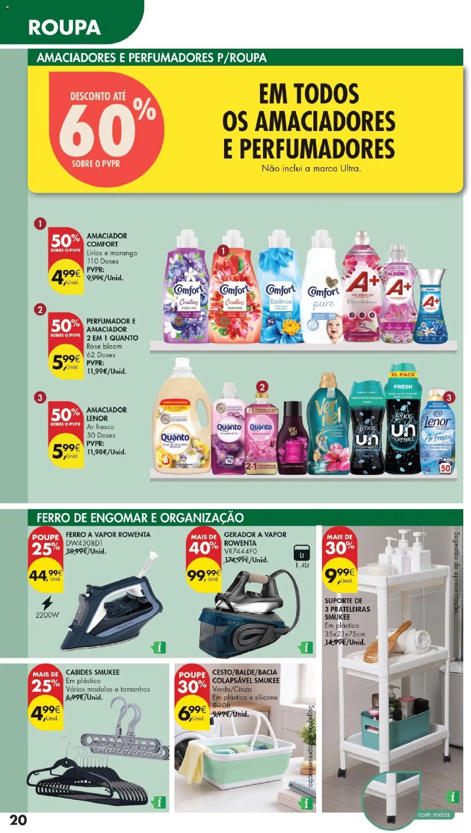 Pingo Doce Regresso às Aulas 2026 Hipers │ válido de 22/09/2026 | Página: 20 | Produtos: Ferro de engomar, Ferro, Perfume, Cabides