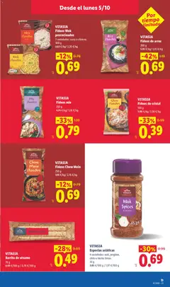 Vista previa VITASIA Especias asiáticas, 4 variedades: wok, jengibre, chile o hierba limón. 35 g válido desde el 05/10/2026 | Página: 15